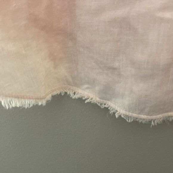 krisaa Frayed Hem Linen Mini Dress Size XS in dahlia - Picture 6 of 6